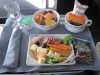 Snack bei Continental Airlines in der First Class